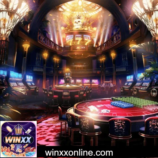 Imagem mostrando o cassino ao vivo da WINXX com dealers reais conduzindo jogos de mesa